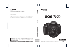 Manual Canon EOS 700D Digital Camera