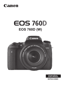 Manual de uso Canon EOS 760D Cámara digital