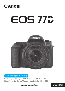Bedienungsanleitung Canon EOS 77D Digitalkamera