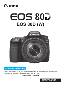 Handleiding Canon EOS 80D Digitale camera