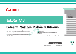 Kullanım kılavuzu Canon EOS M3 Dijital kamera