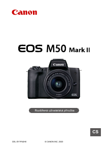Manuál Canon EOS M50 Mark II Digitální fotoaparát