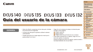 Manual de uso Canon IXUS 133 Cámara digital