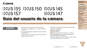 Manual de uso Canon IXUS 150 Cámara digital