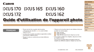 Mode d’emploi Canon IXUS 160 Appareil photo numérique