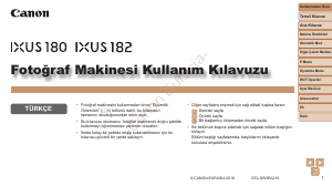 Kullanım kılavuzu Canon IXUS 180 Dijital kamera