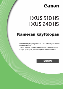 Käyttöohje Canon IXUS 240 HS Digitaalikamera