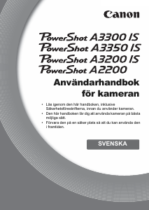 Bruksanvisning Canon PowerShot A2200 Digitalkamera