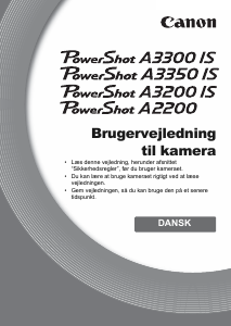 Brugsanvisning Canon PowerShot A2200 Digitalkamera
