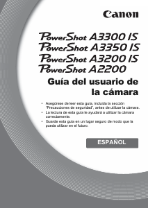 Manual de uso Canon PowerShot A2200 Cámara digital