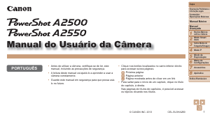 Manual Canon PowerShot A2500 Câmara digital