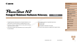 Kullanım kılavuzu Canon PowerShot N2 Dijital kamera