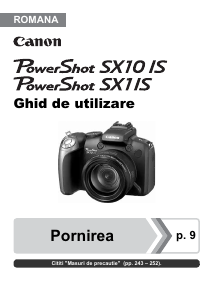 Manual Canon PowerShot SX10 IS Cameră digitală