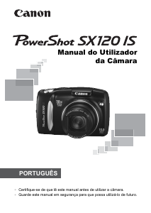 Manual Canon PowerShot SX120 IS Câmara digital
