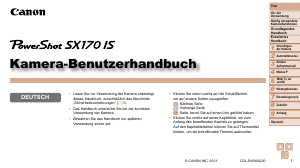 Bedienungsanleitung Canon PowerShot SX170 IS Digitalkamera
