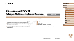 Kullanım kılavuzu Canon PowerShot SX400 IS Dijital kamera