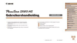 Handleiding Canon PowerShot SX60 HS Digitale camera