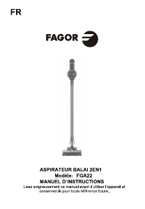 Mode d’emploi Fagor FGA22 Aspirateur
