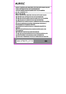 Manuál Auriol IAN 378375 Meteostanice