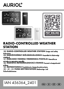 Manuál Auriol IAN 456364 Meteostanice