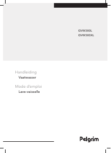 Mode d’emploi Pelgrim GVW380L Lave-vaisselle