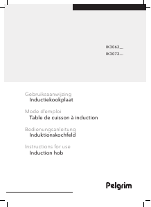 Mode d’emploi Pelgrim IK3062 Table de cuisson