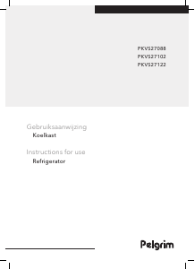 Handleiding Pelgrim PKVS27088 Koelkast