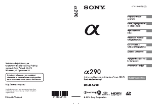 Instrukcja Sony Alpha DSLR-A290L Aparat cyfrowy