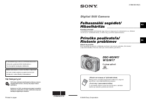 Návod Sony Cyber-shot DSC-W7 Digitálna kamera