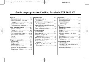 Mode d’emploi Cadillac Escalade ESV (2013)