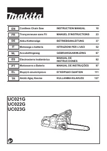 Kullanım kılavuzu Makita UC021G Motorlu testere