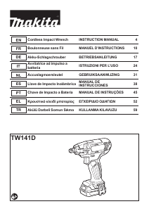 Εγχειρίδιο Makita TW141D Κρουστικό κλειδί