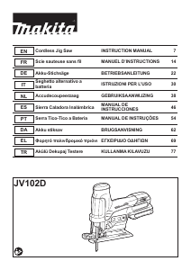 Manual Makita JV102D Jigsaw