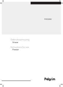 Manual Pelgrim PVO3082 Freezer