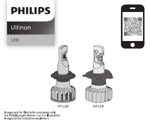 Bruksanvisning Philips 11342U6000X2 Ultinon Strålkastare