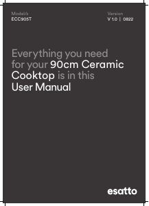 Manual Esatto ECC905T Hob