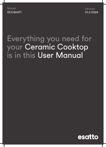 Manual Esatto ECC604T1 Hob
