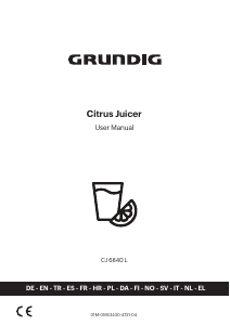 Handleiding Grundig CJ 6840 L Citruspers