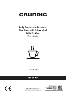 Руководство Grundig KVA 6230 Delisia Кофе-машина