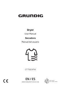 Manual de uso Grundig GT75824FW Secadora
