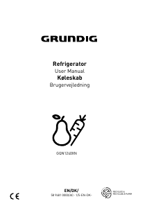 Käyttöohje Grundig GQN 1240 XN Jääkaappipakastin