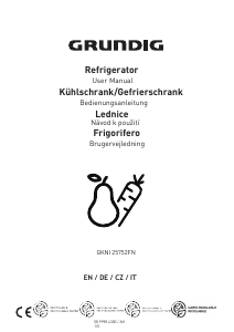 Priručnik Grundig GKNI 25752 FN Frižider – zamrzivač