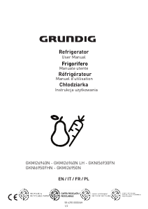 Instrukcja Grundig GKMI 26950 N Lodówko-zamrażarka