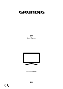 Manual Grundig 55 GFU 7800B LED Television