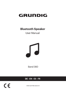 Manual de uso Grundig Band 360 Altavoz