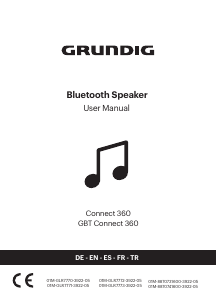 Mode d’emploi Grundig GBT Connect 360 Haut-parleur