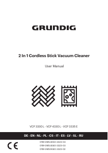 Bedienungsanleitung Grundig VCP 3330 L Staubsauger