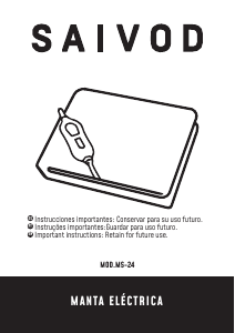 Manual de uso Saivod MS-24 Manta eléctrica