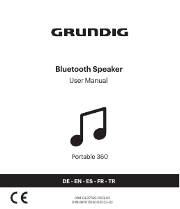 Mode d’emploi Grundig Portable 360 Haut-parleur