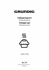 Brugsanvisning Grundig GEBM19100B Ovn
